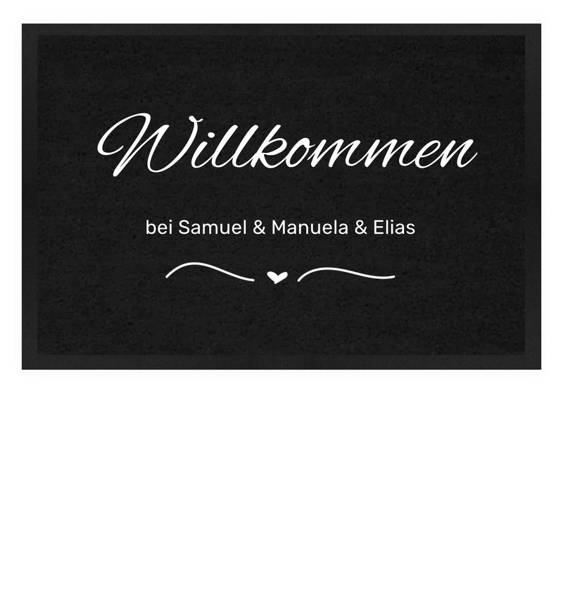 Fußmatte - Wilkommen - personalisierbar