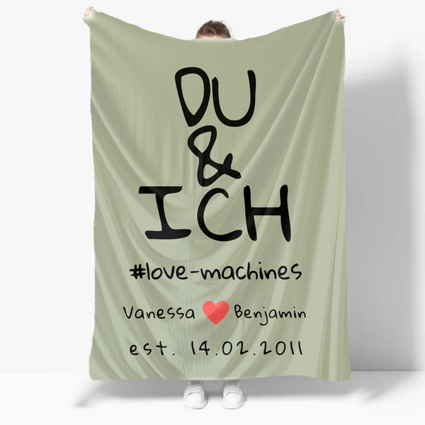 Mockup Fleece-Decke