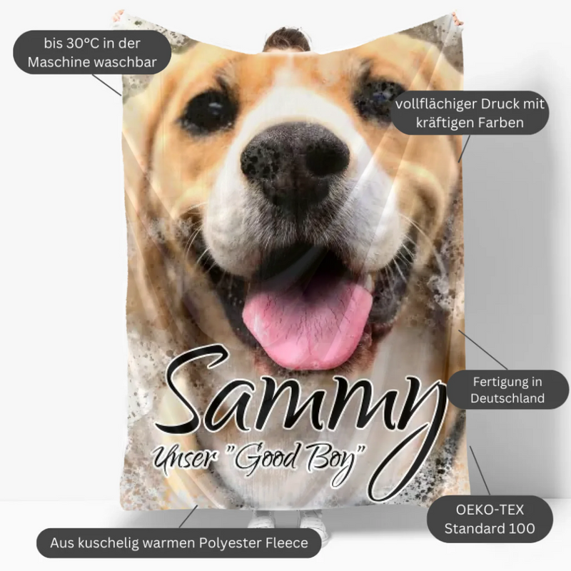 Mockup Fleece-Decke