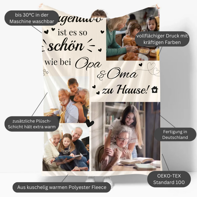 Mockup Fleece-Decke