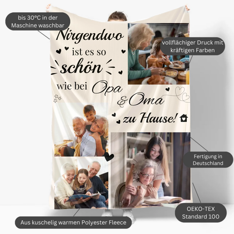 Mockup Fleece-Decke