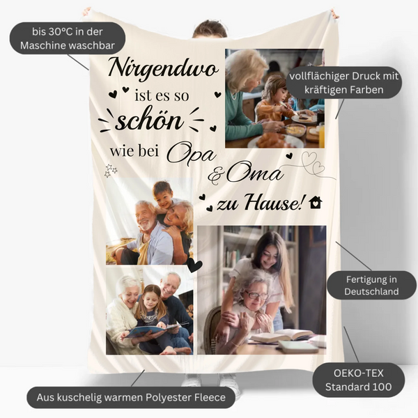 Mockup Fleece-Decke
