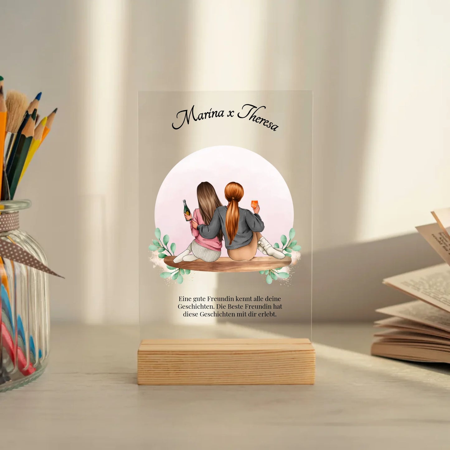 Mockup acrylglasplatte