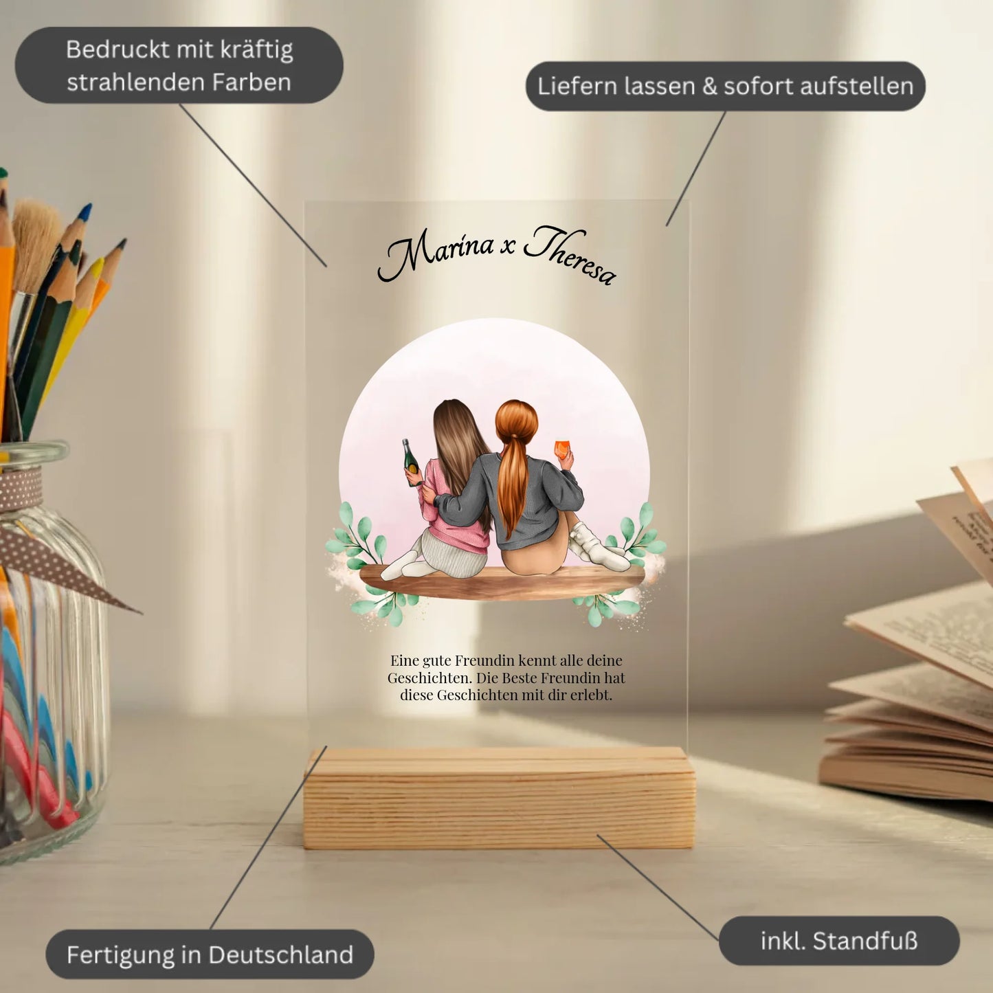 Mockup acrylglasplatte