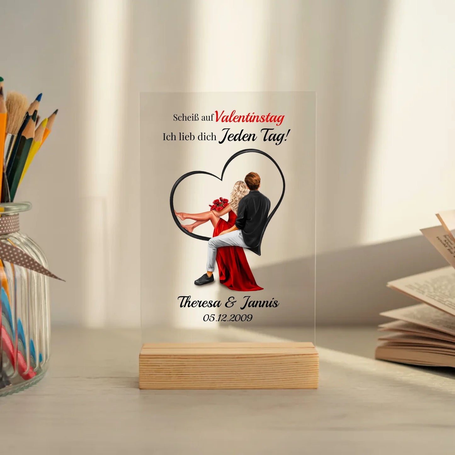 Mockup acrylglasplatte