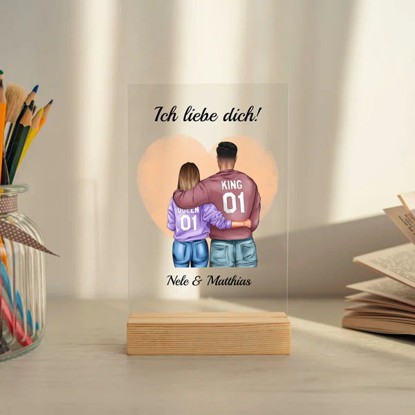 Mockup acrylglasplatte