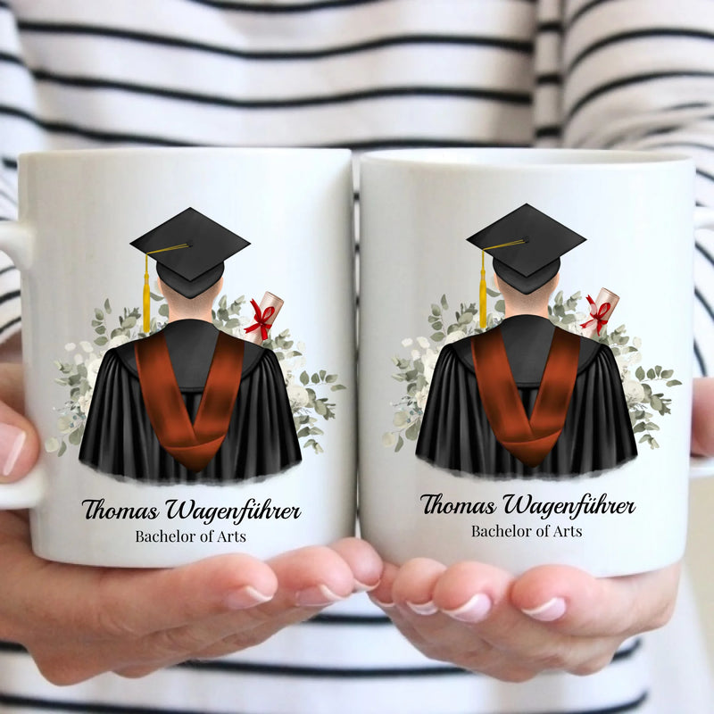 Tasse - Abschluss (1 Mann) - personalisierbar