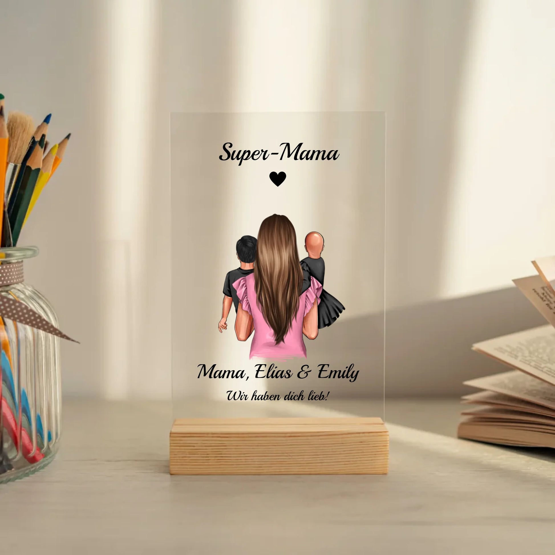 Mockup acrylglasplatte