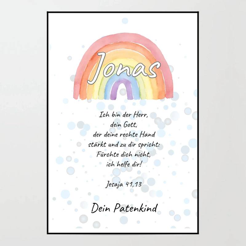 Poster - Patenbrief - personalisierbar