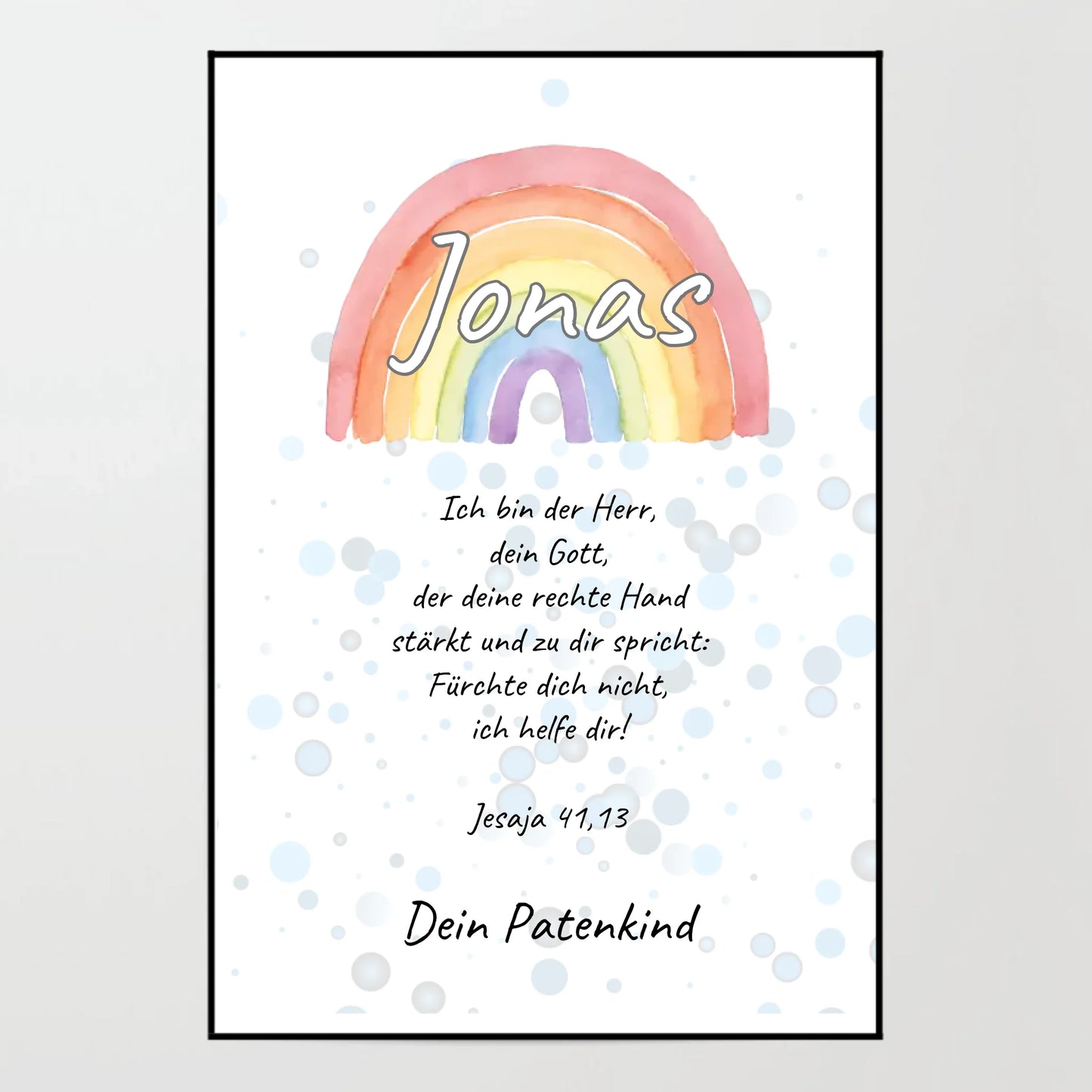 Poster - Patenbrief - personalisierbar