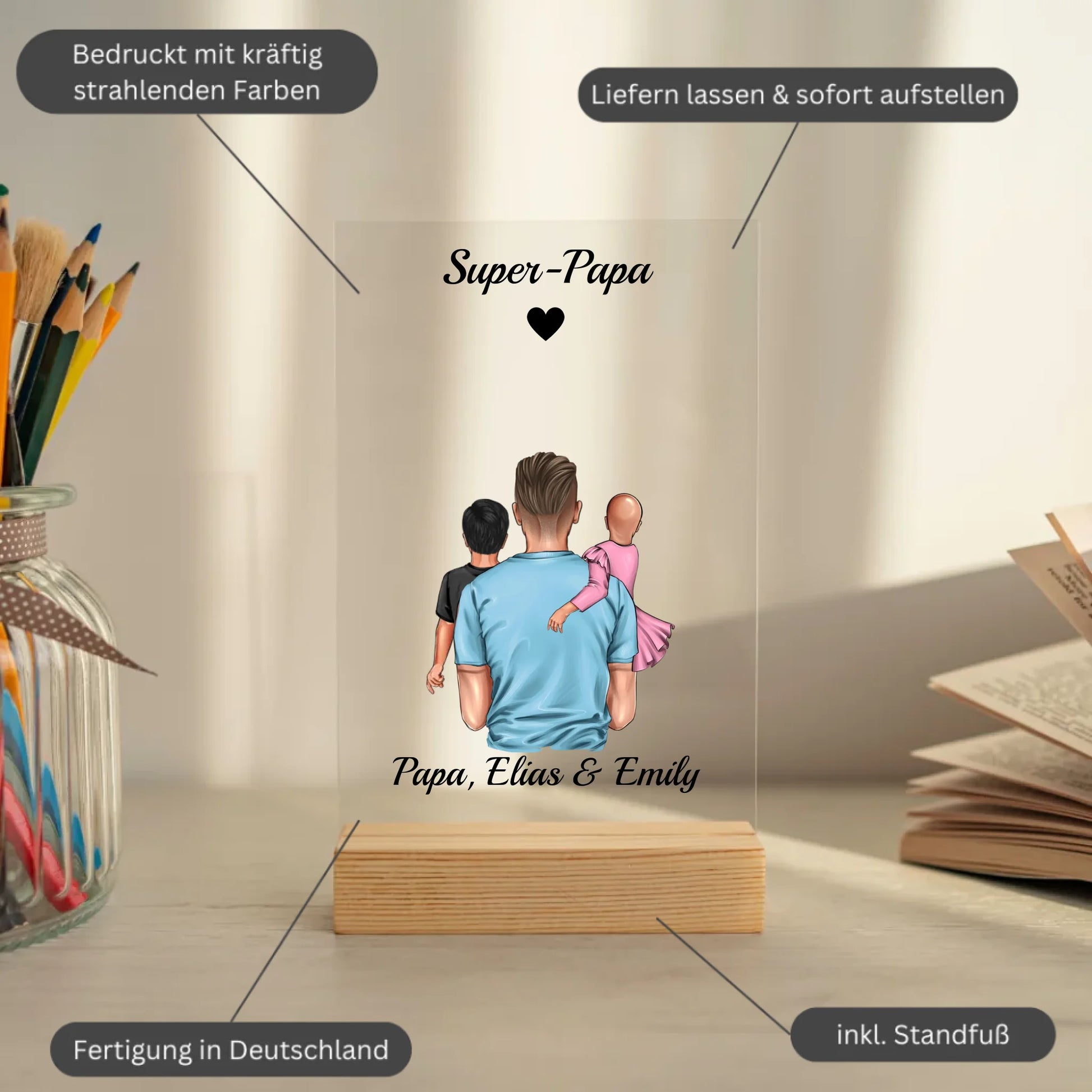 Mockup acrylglasplatte