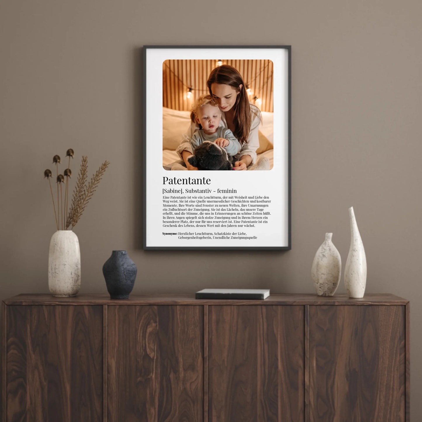 Poster - Patentante Definition - personalisierbar