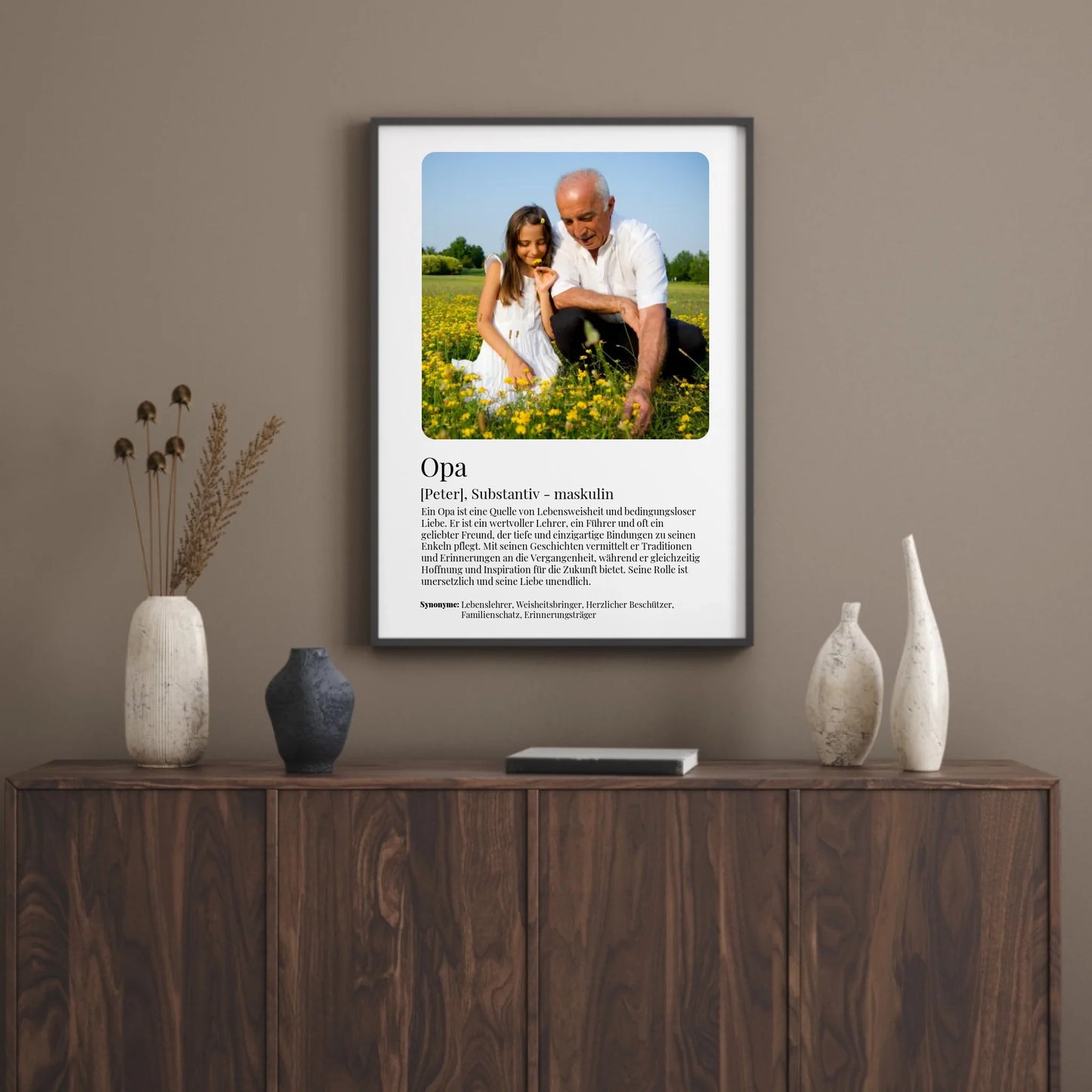 Poster - Opa Definition - personalisierbar