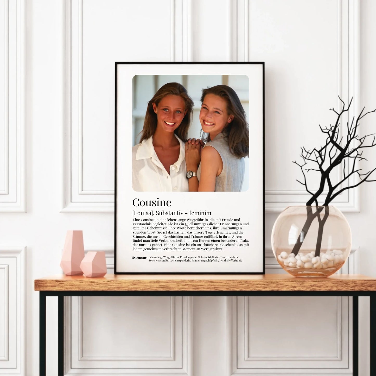 Poster - Cousine Definition - personalisierbar