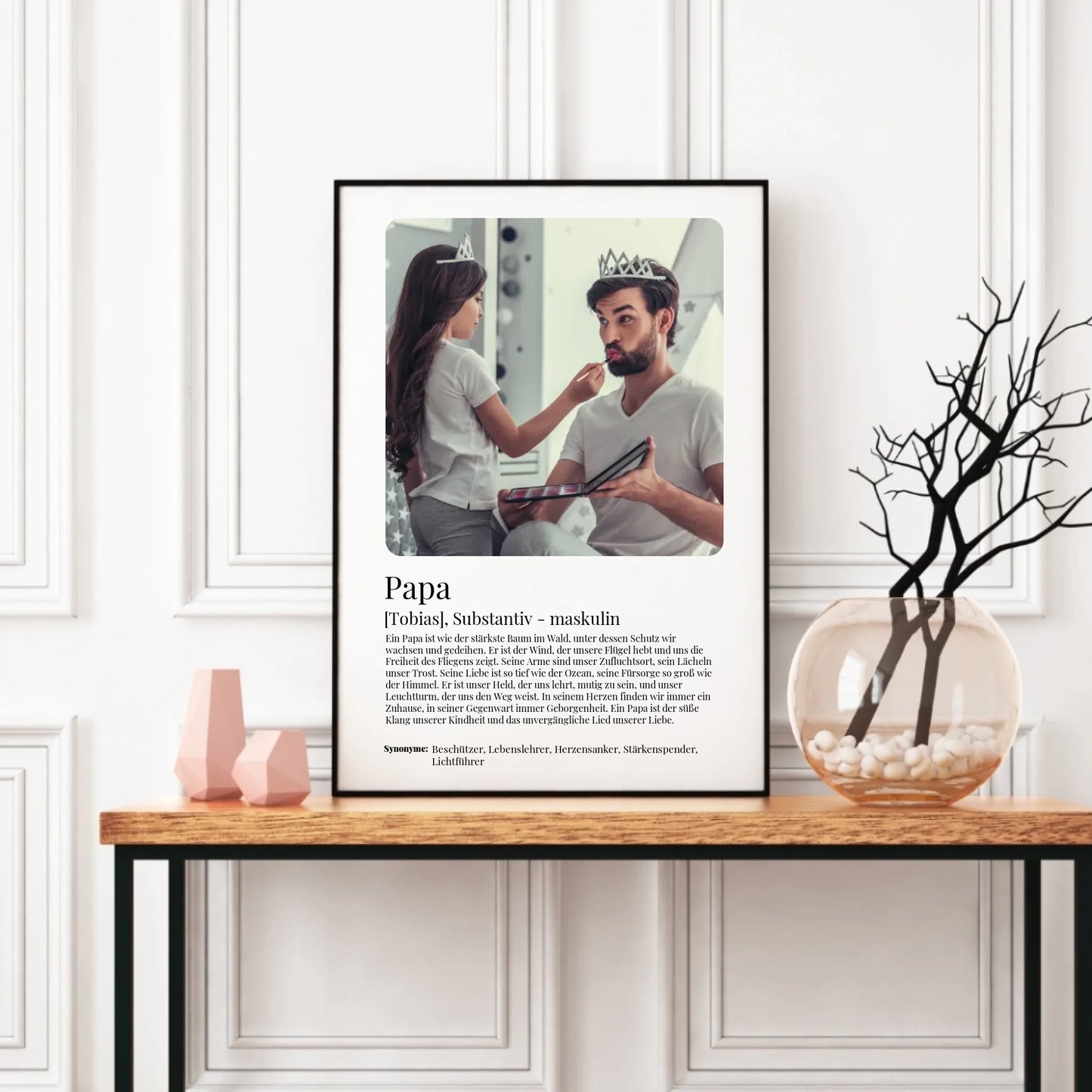 Poster - Papa Definition - personalisierbar