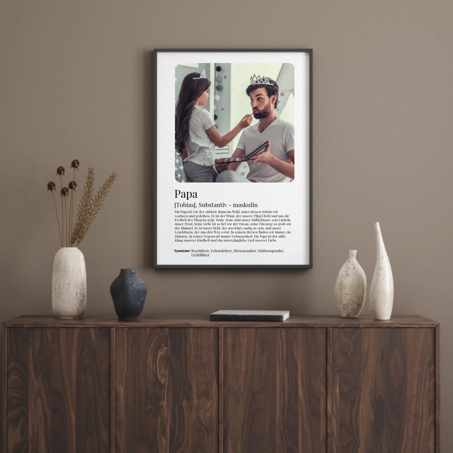 Poster - Papa Definition - personalisierbar