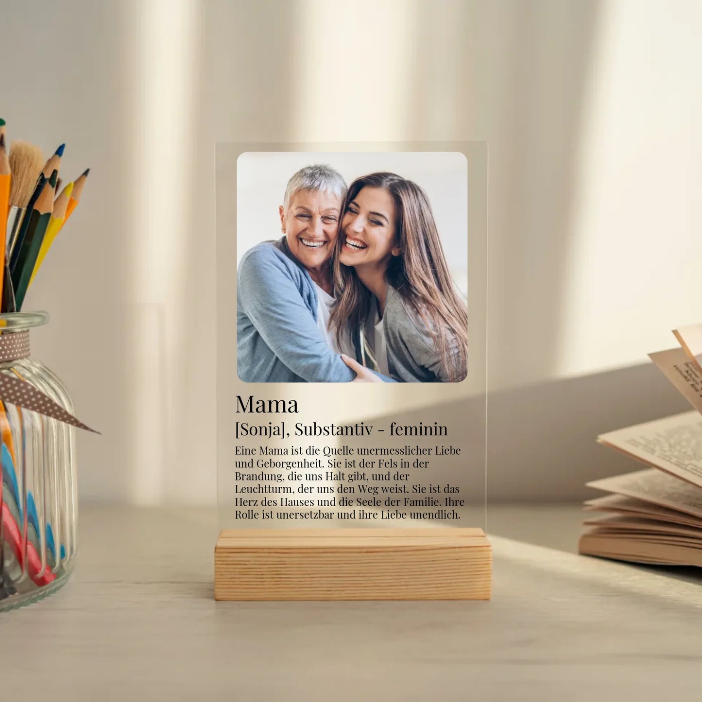 Mockup acrylglasplatte