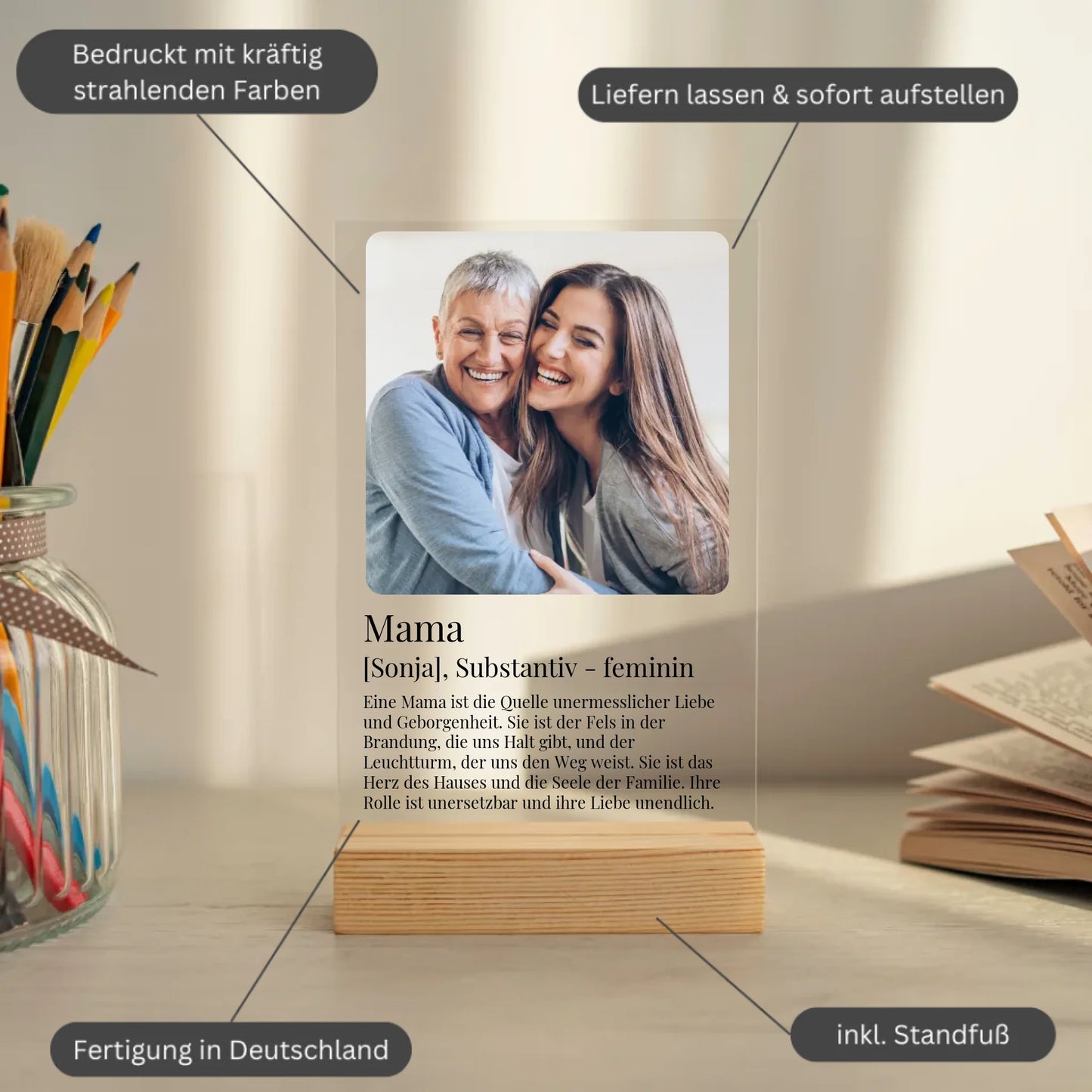 Mockup acrylglasplatte