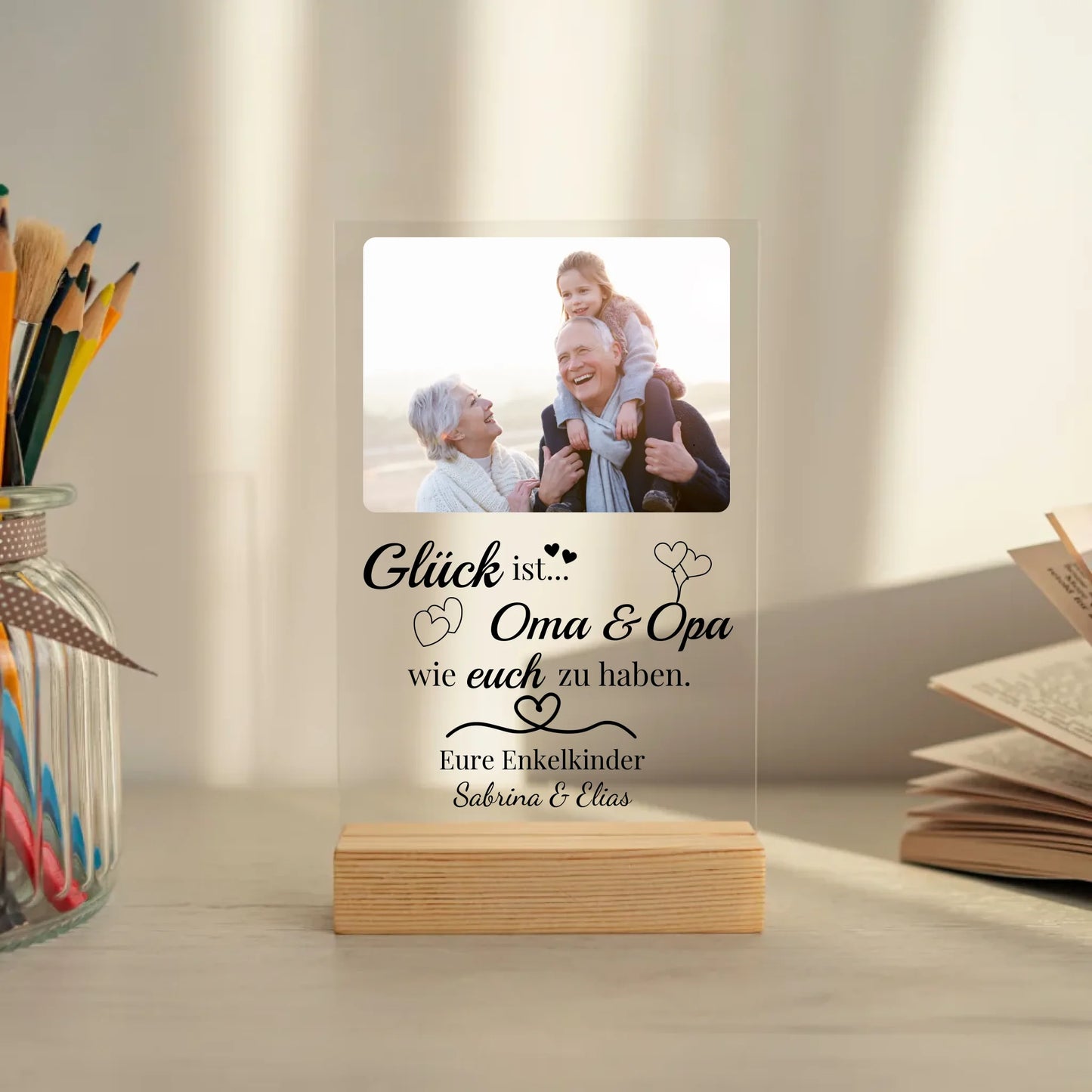 Mockup acrylglasplatte