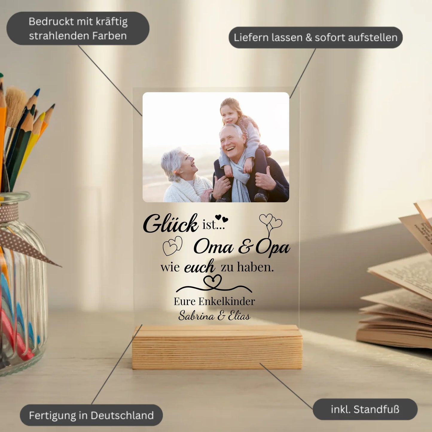 Mockup acrylglasplatte