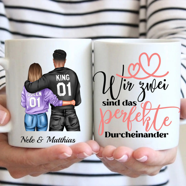Tasse - Wir, das perfekte Chaos - Paar-Tasse - personalisierbar