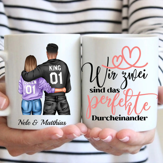 Tasse - Wir, das perfekte Chaos - Paar-Tasse - personalisierbar