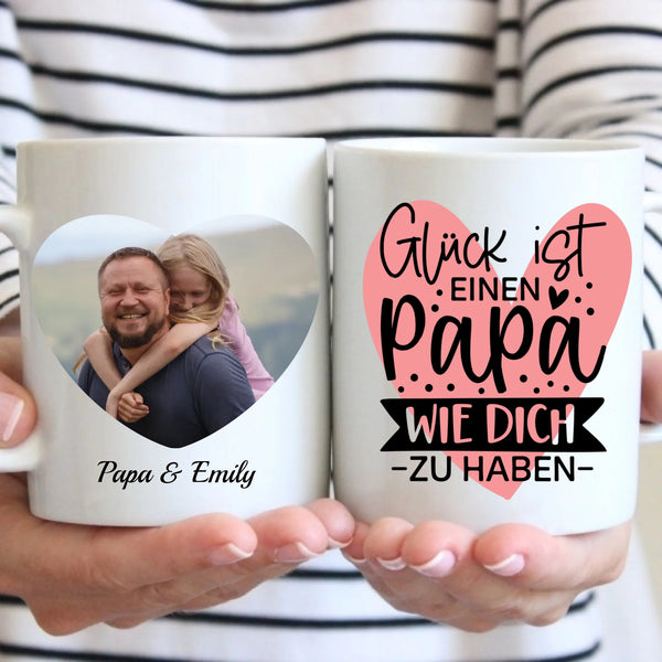 Tasse - Papa mit Foto-Upload - personalisierbar
