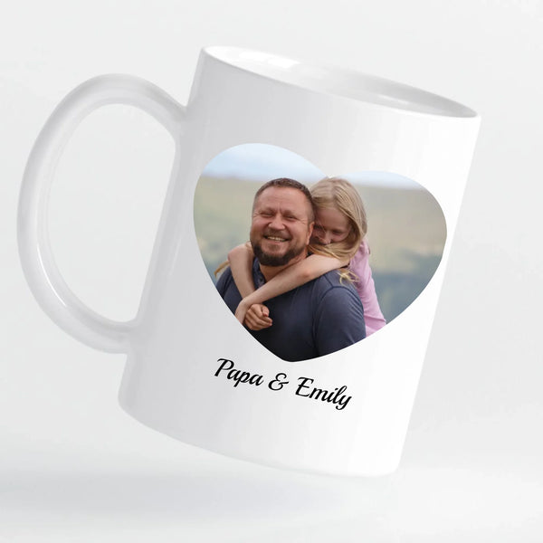 Tasse - Papa mit Foto-Upload - personalisierbar