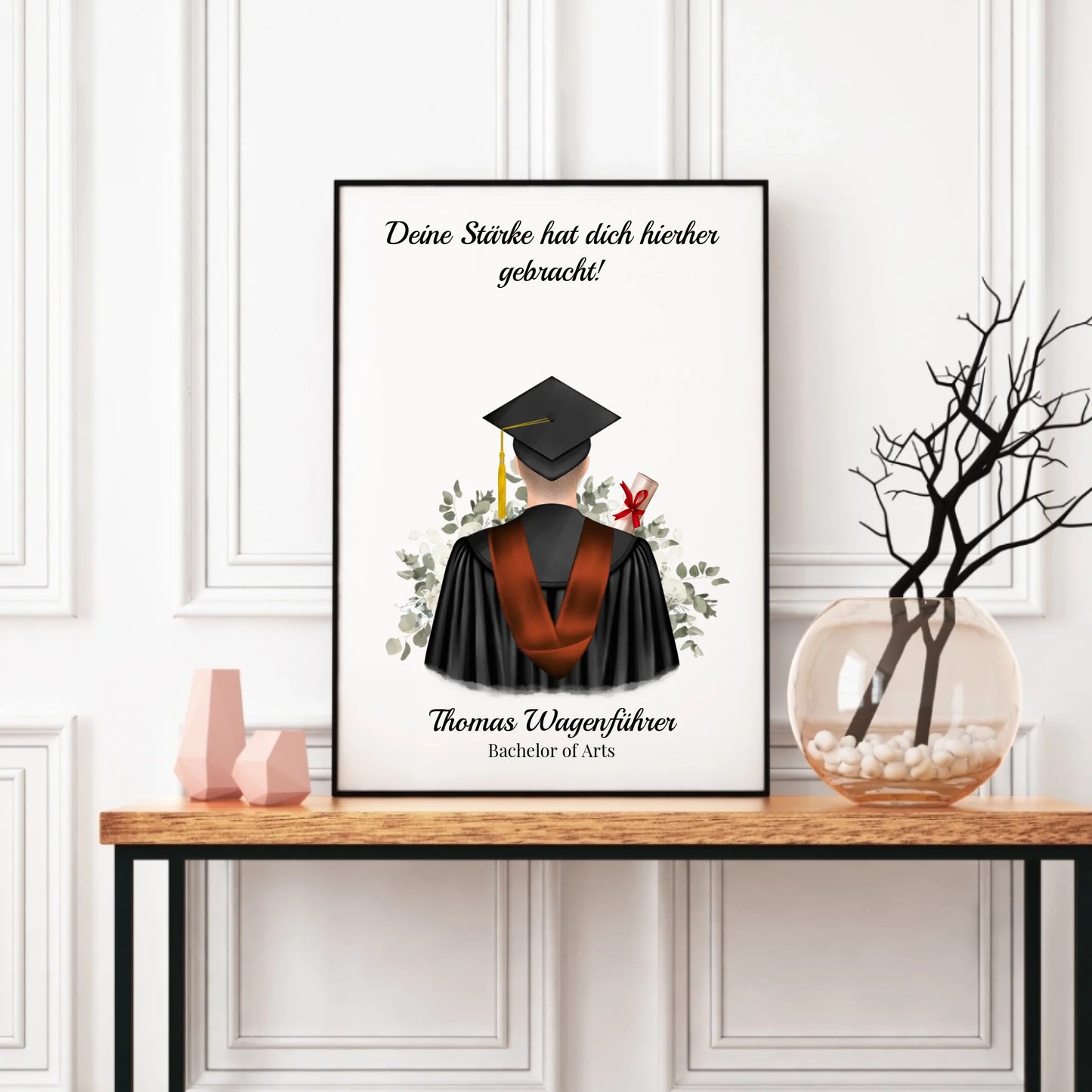 Poster - Abschlus (1 Mann) - personalisierbar