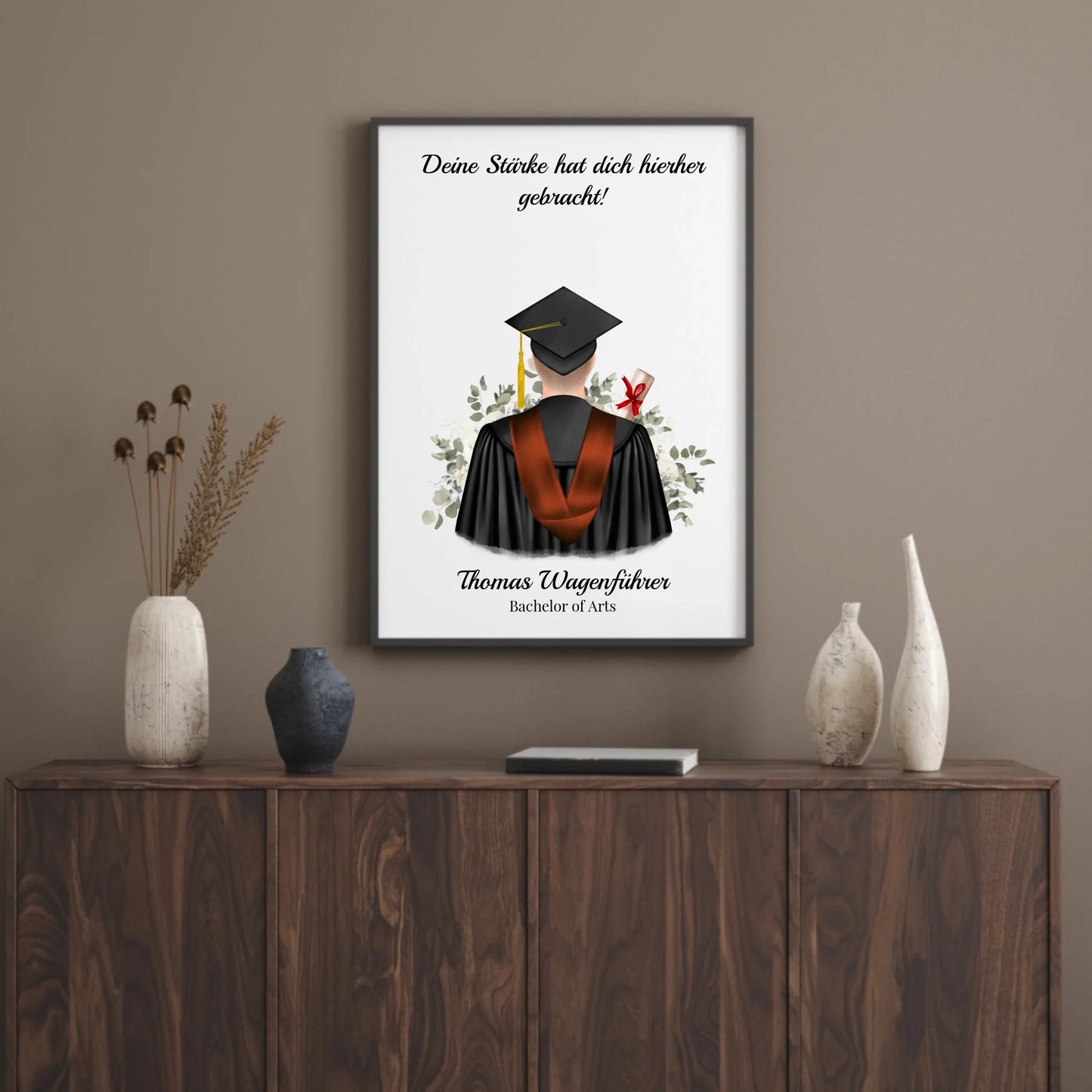 Poster - Abschlus (1 Mann) - personalisierbar