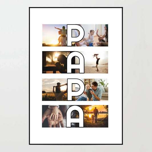 Poster - PAPA Collage - personalisierbar