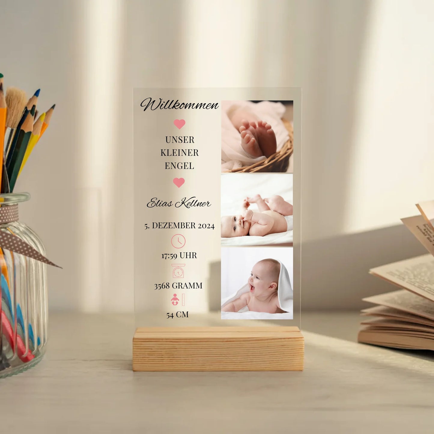 Mockup acrylglasplatte