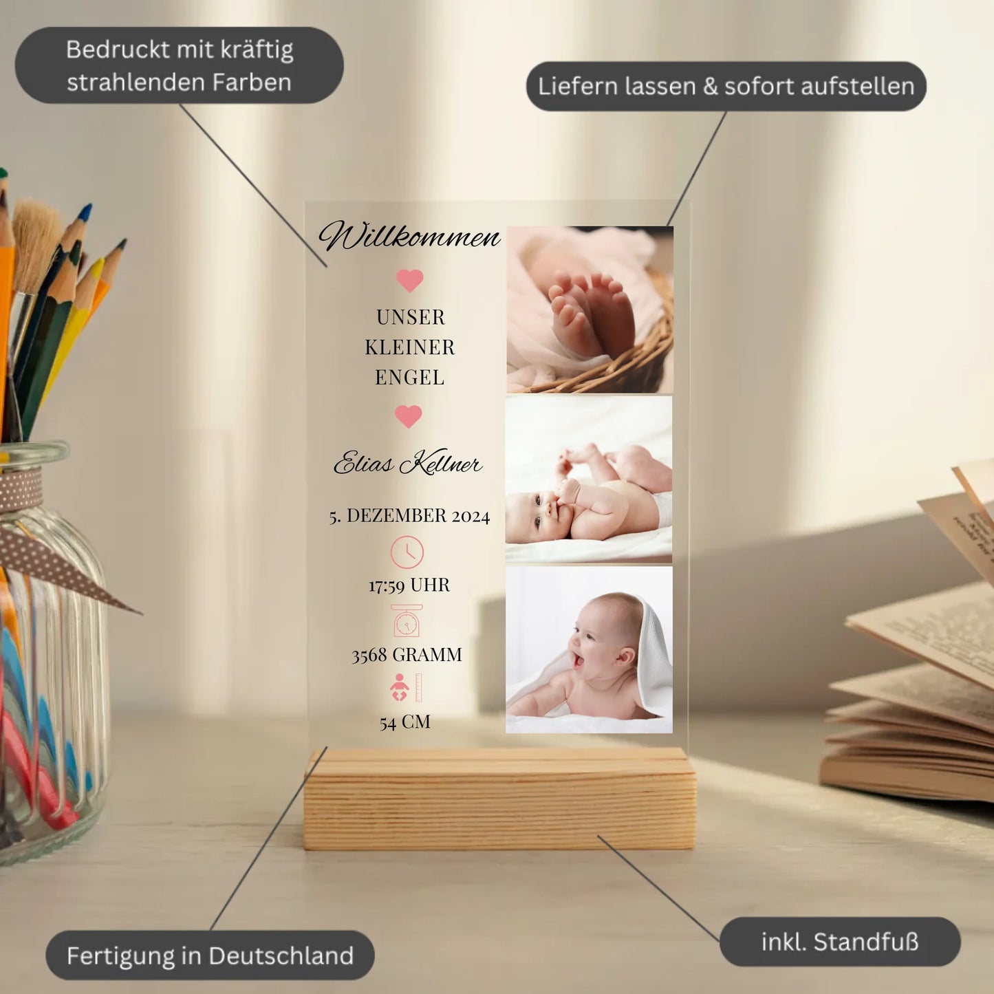 Mockup acrylglasplatte