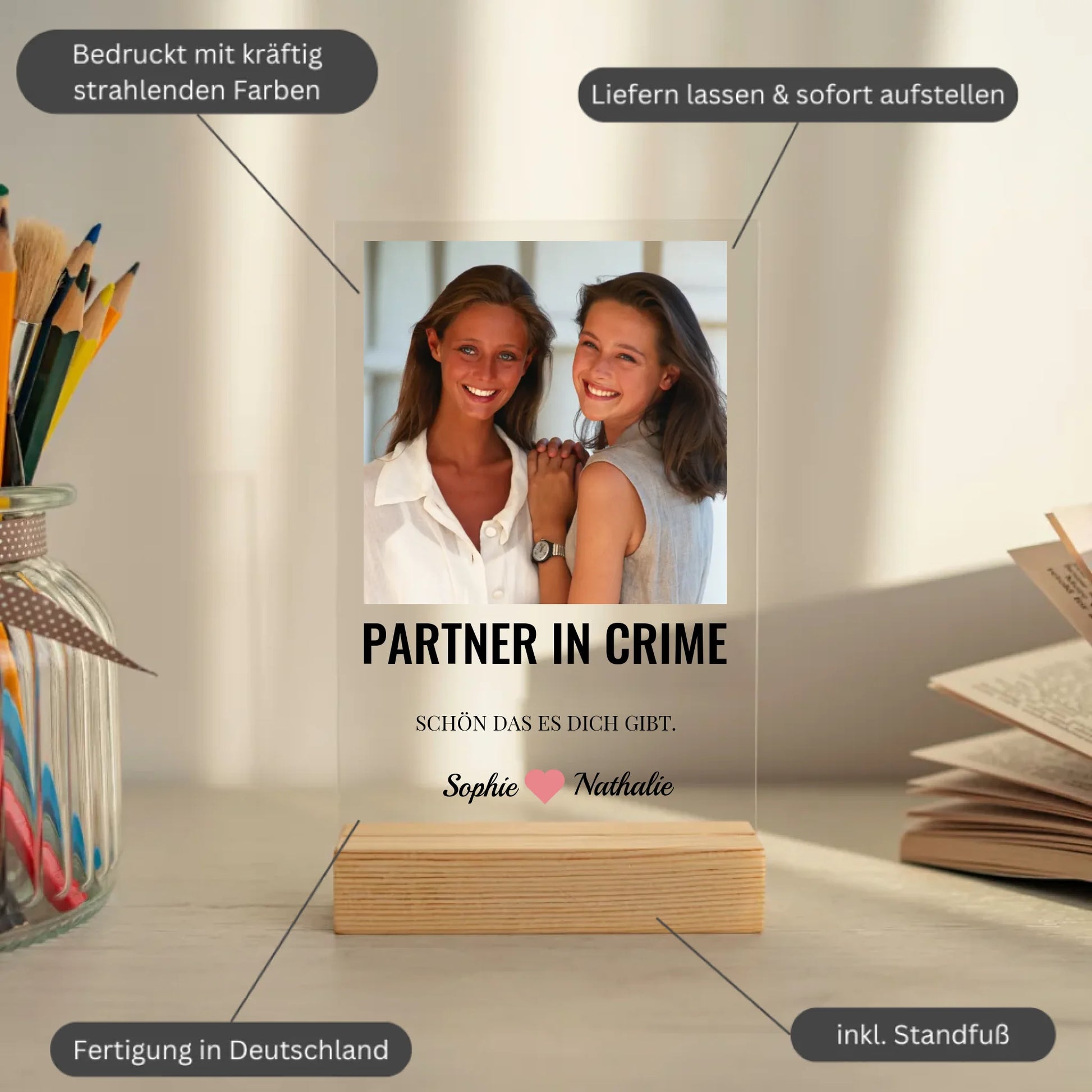 Mockup acrylglasplatte