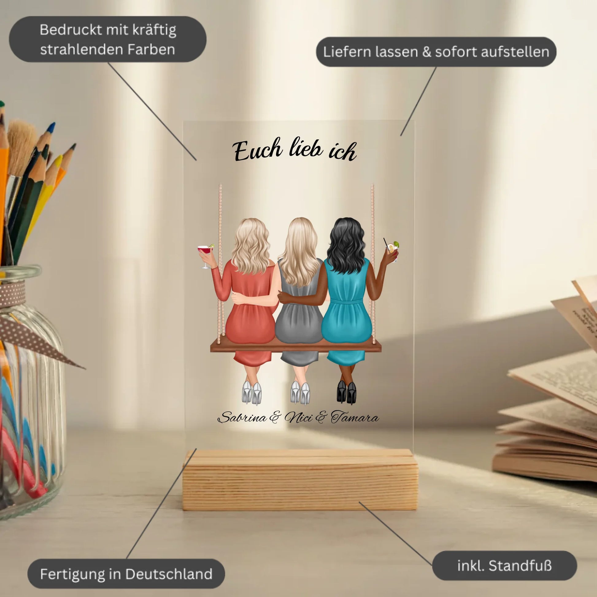 Mockup acrylglasplatte