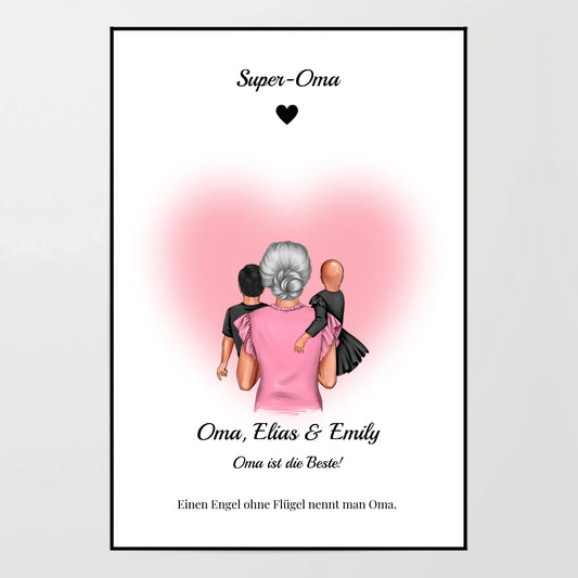 Poster - Super-Oma - personalisierbar