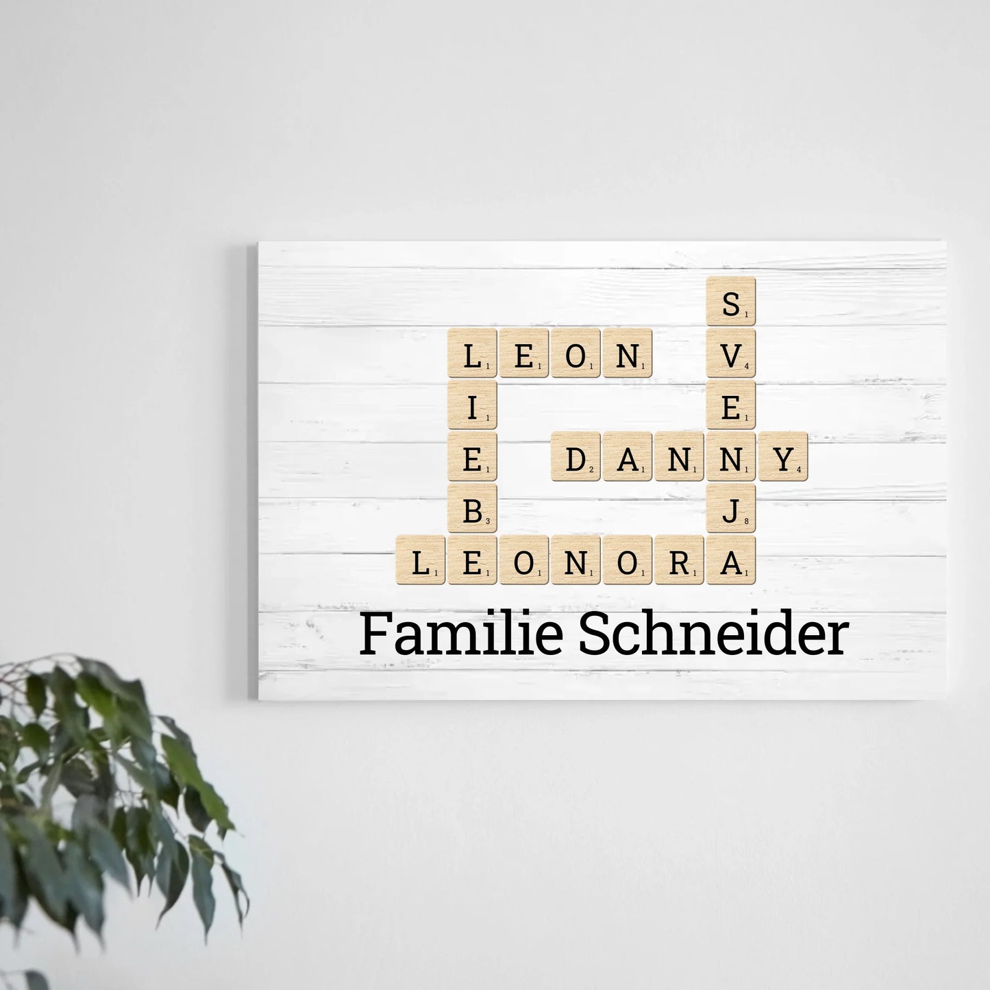 Kunstdruck - Kreuzworträtsel mit Namen - personalisierbar