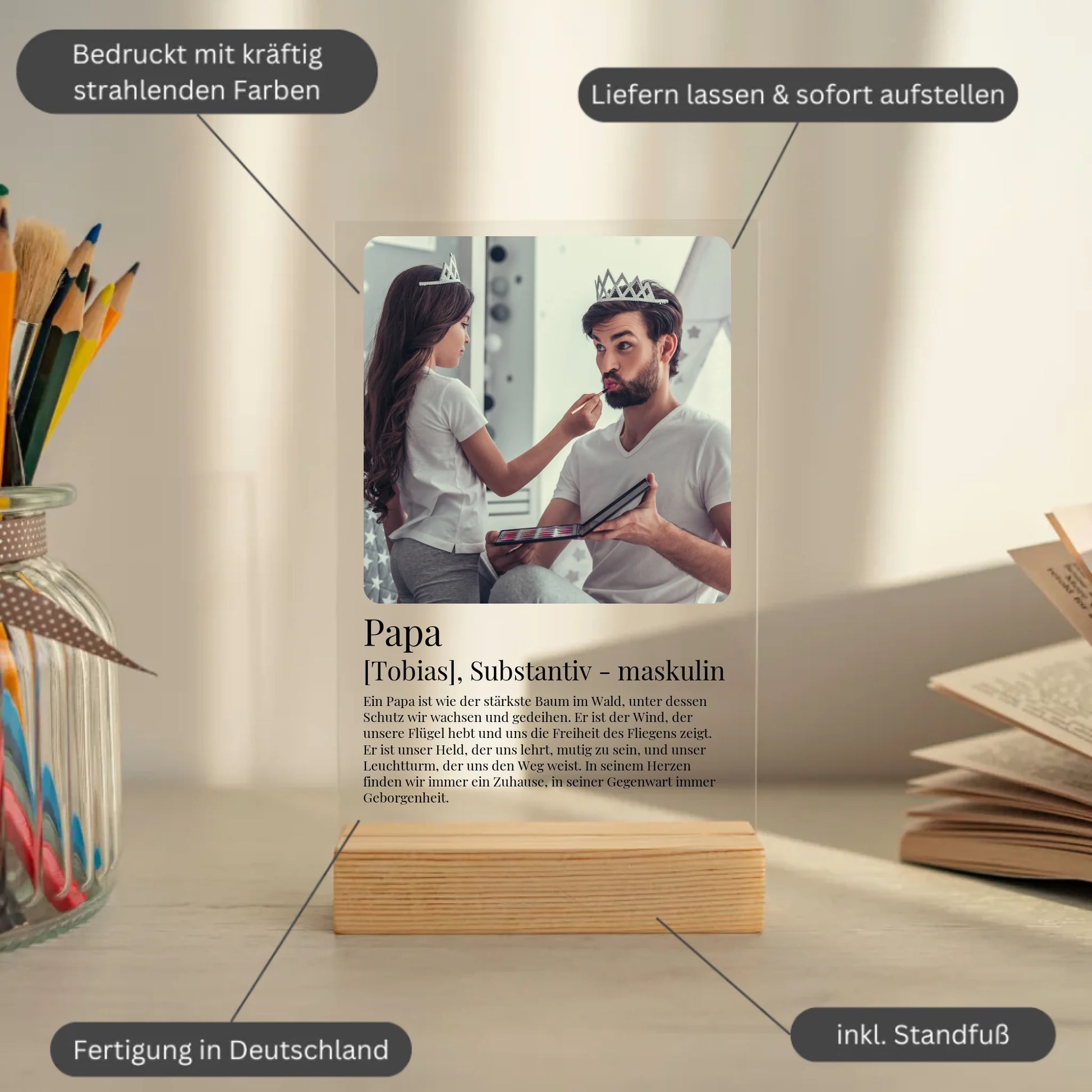 Mockup acrylglasplatte