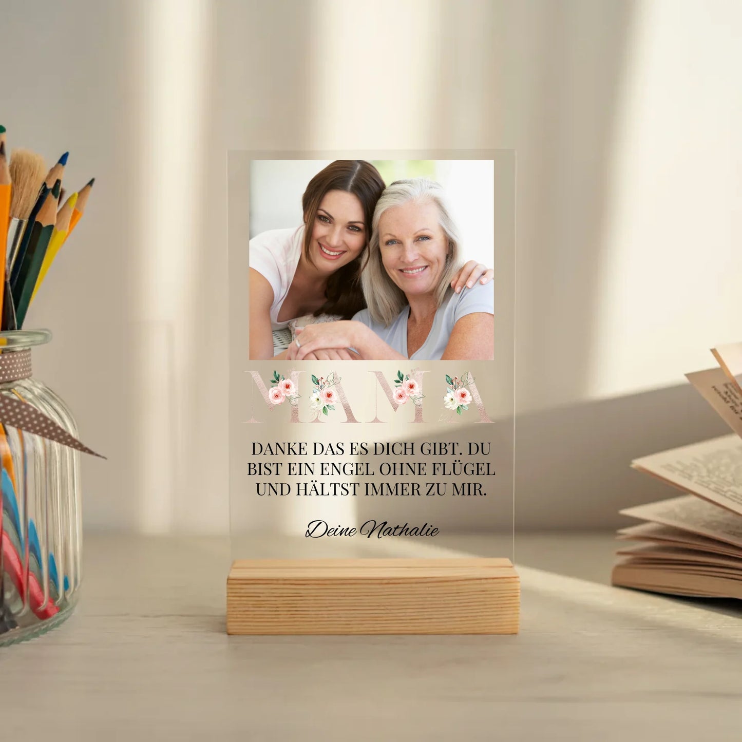 Mockup acrylglasplatte