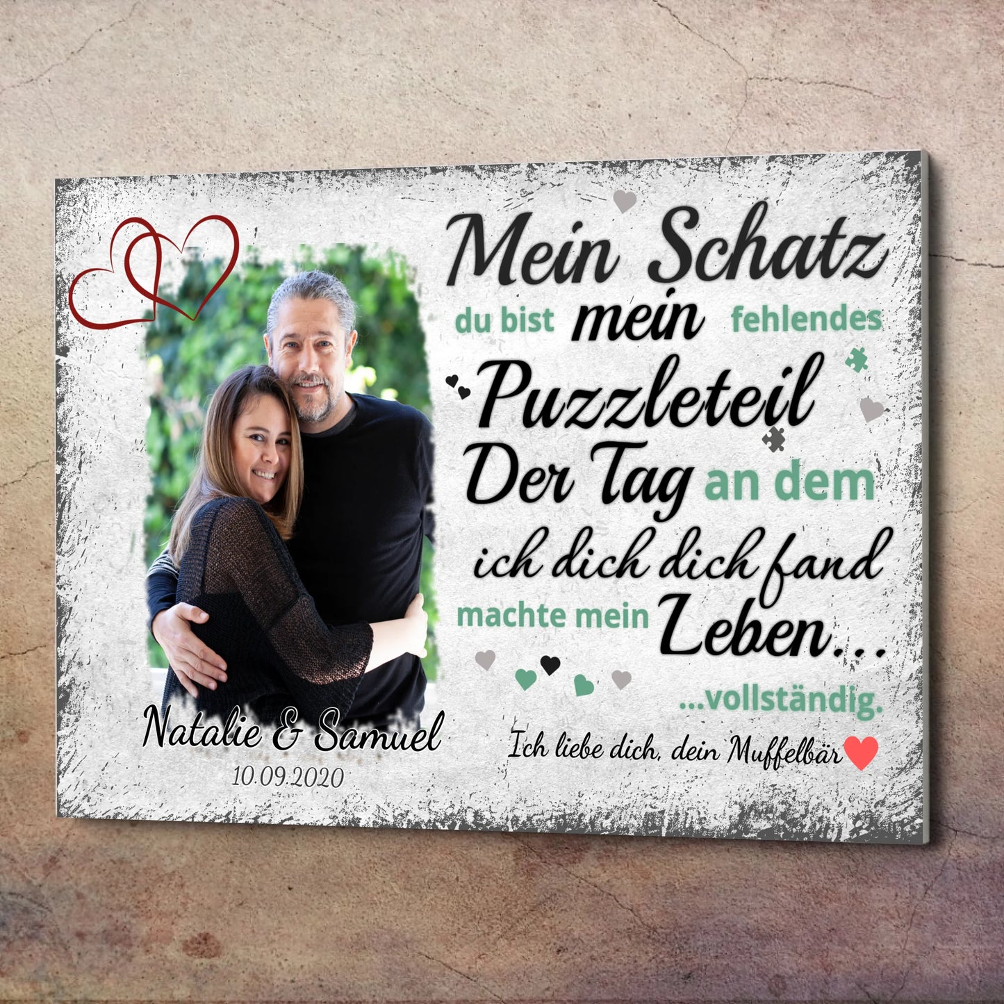 Wandbild - Fehlendes Puzzleteil - personalisierbar