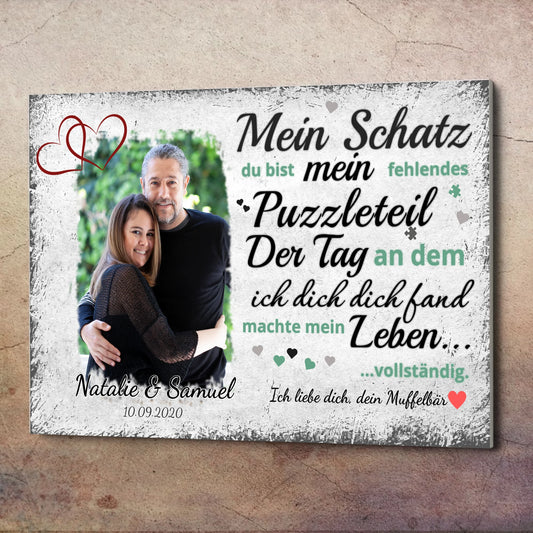 Wandbild - Fehlendes Puzzleteil - personalisierbar