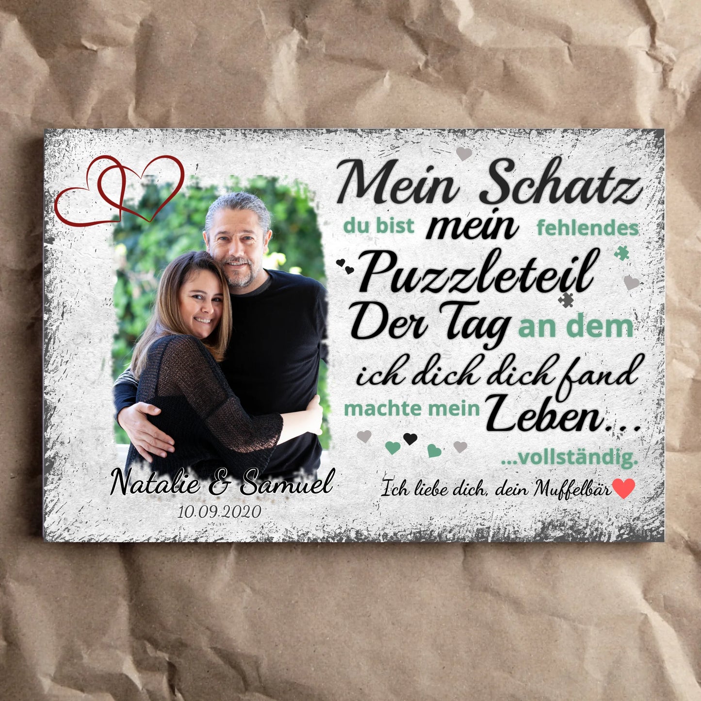 Wandbild - Fehlendes Puzzleteil - personalisierbar