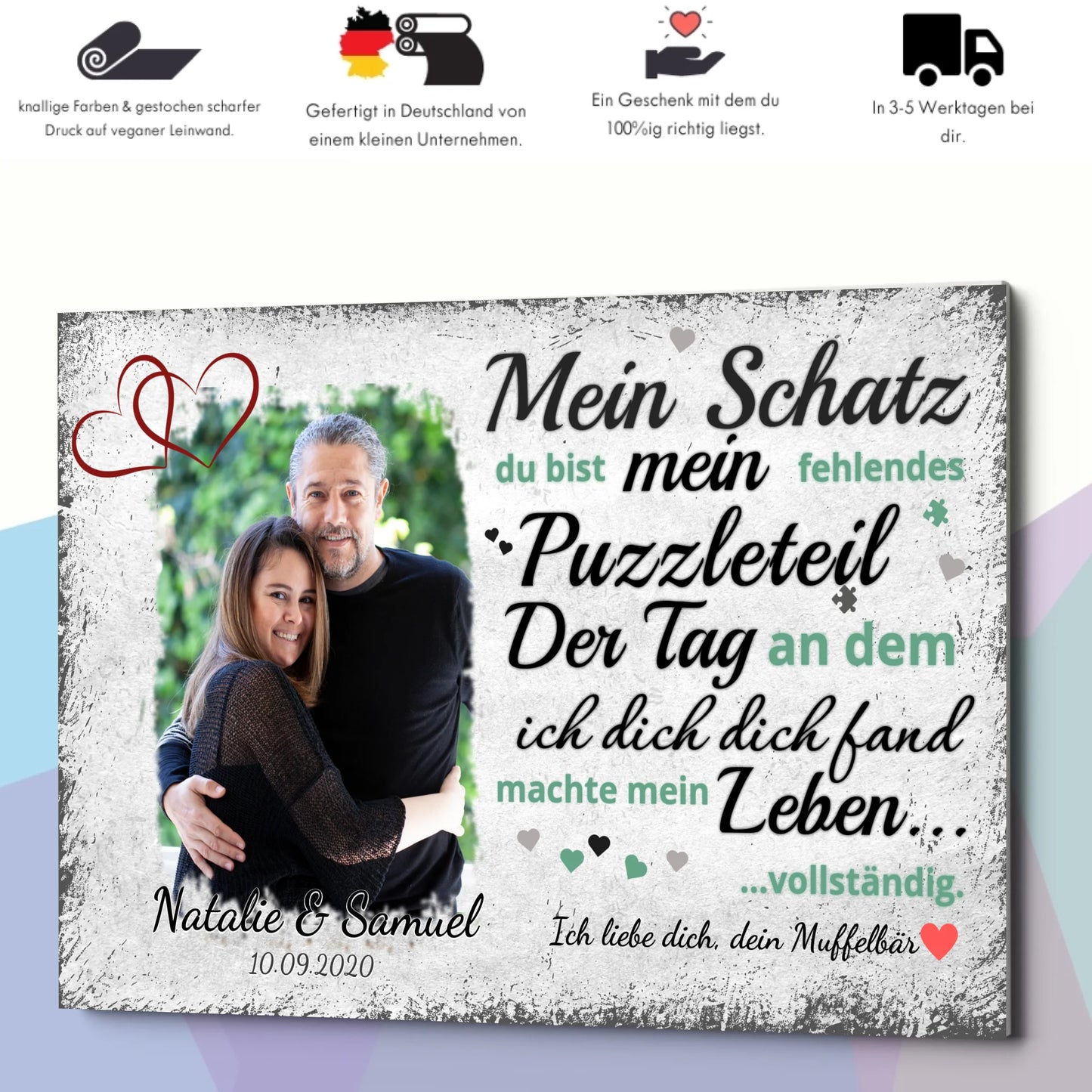 Wandbild - Fehlendes Puzzleteil - personalisierbar