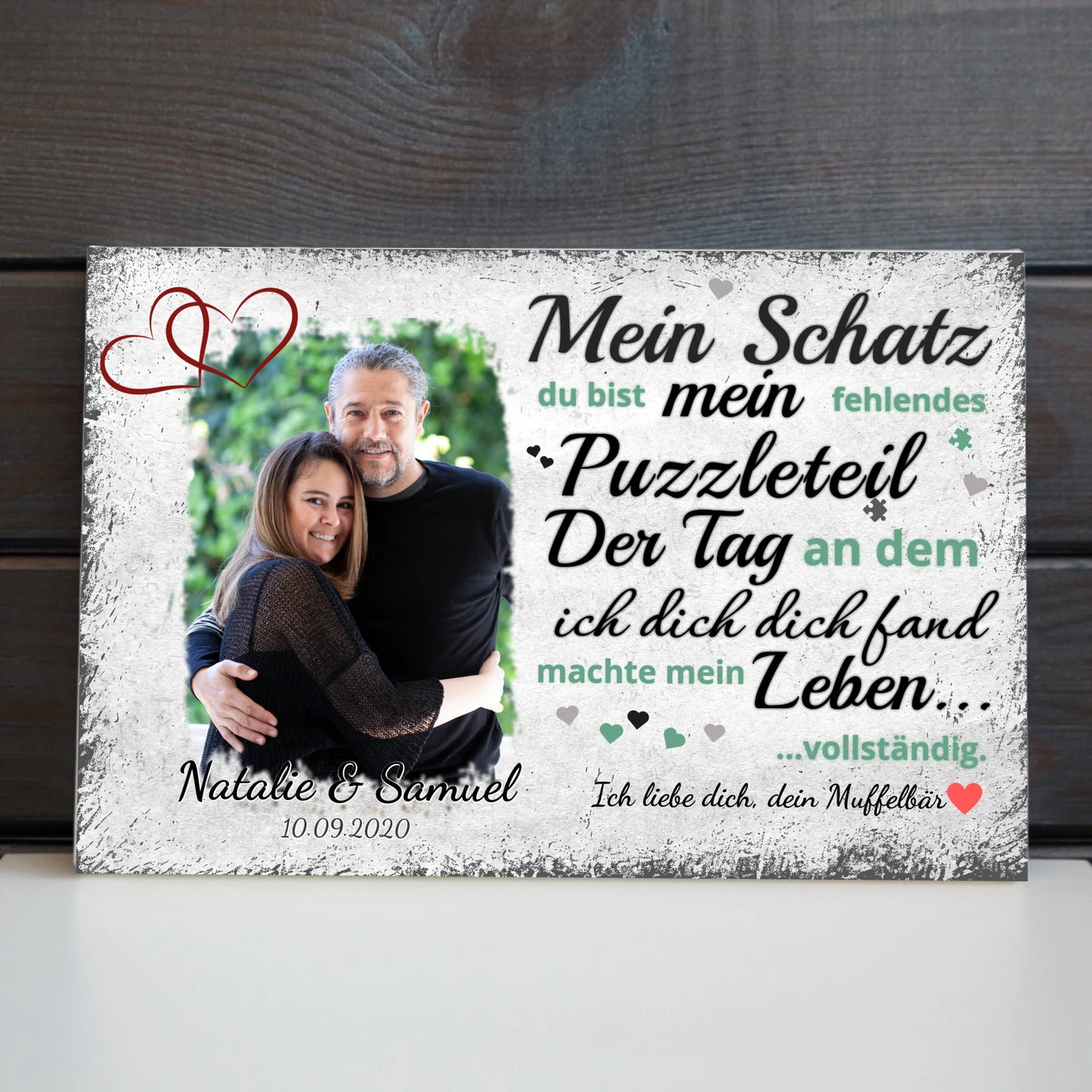 Wandbild - Fehlendes Puzzleteil - personalisierbar