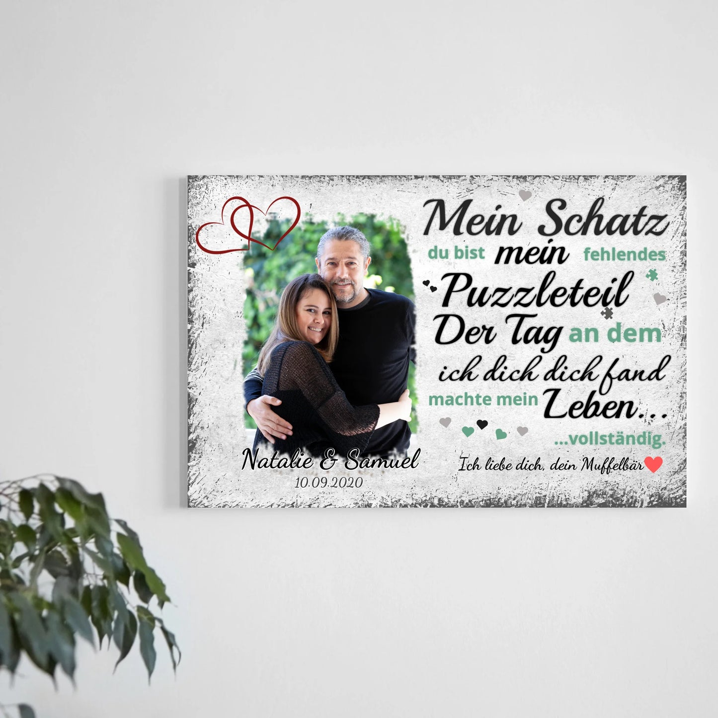 Wandbild - Fehlendes Puzzleteil - personalisierbar