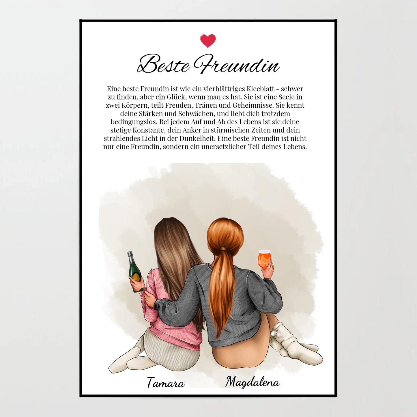 Poster - Beste Freundin Definition Vol. 2 - personalisierbar