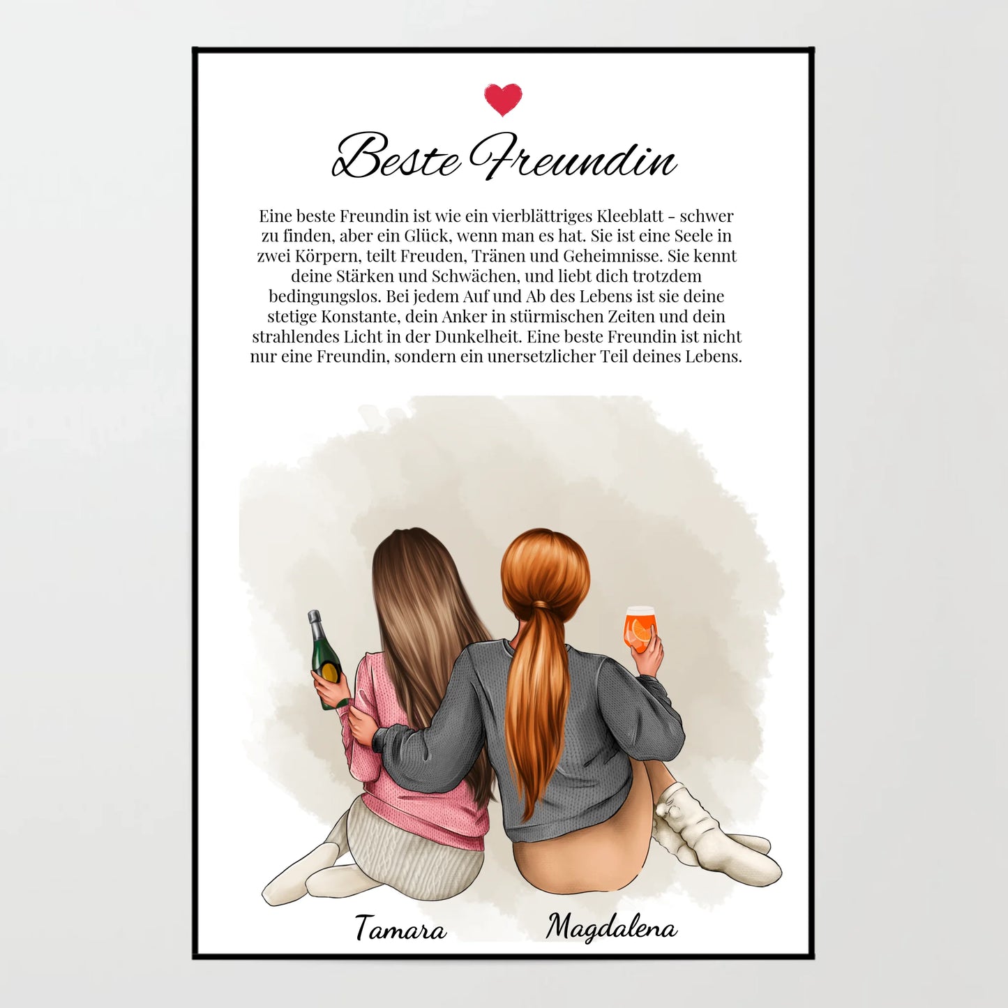 Poster - Beste Freundin Definition Vol. 2 - personalisierbar