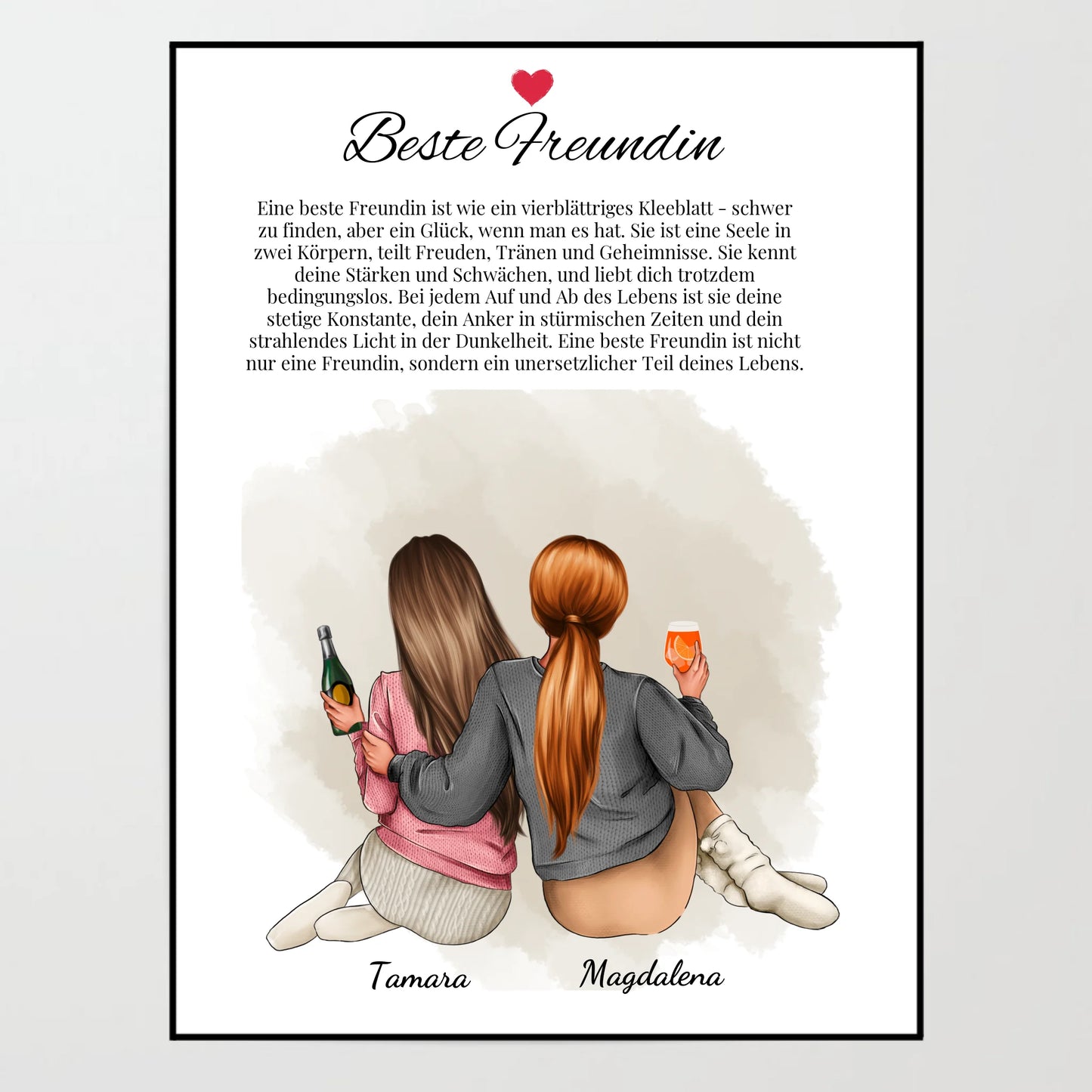 Poster - Beste Freundin Definition Vol. 2 - personalisierbar