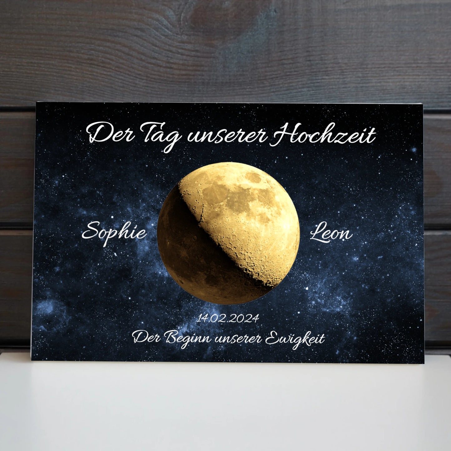 Kunstdruck - unser Mond - personalisierbar