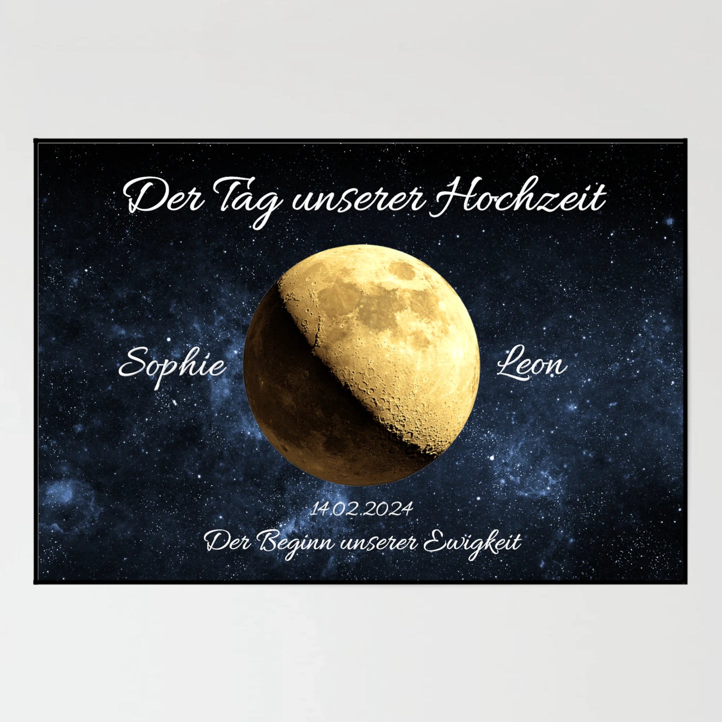 Kunstdruck - unser Mond - personalisierbar